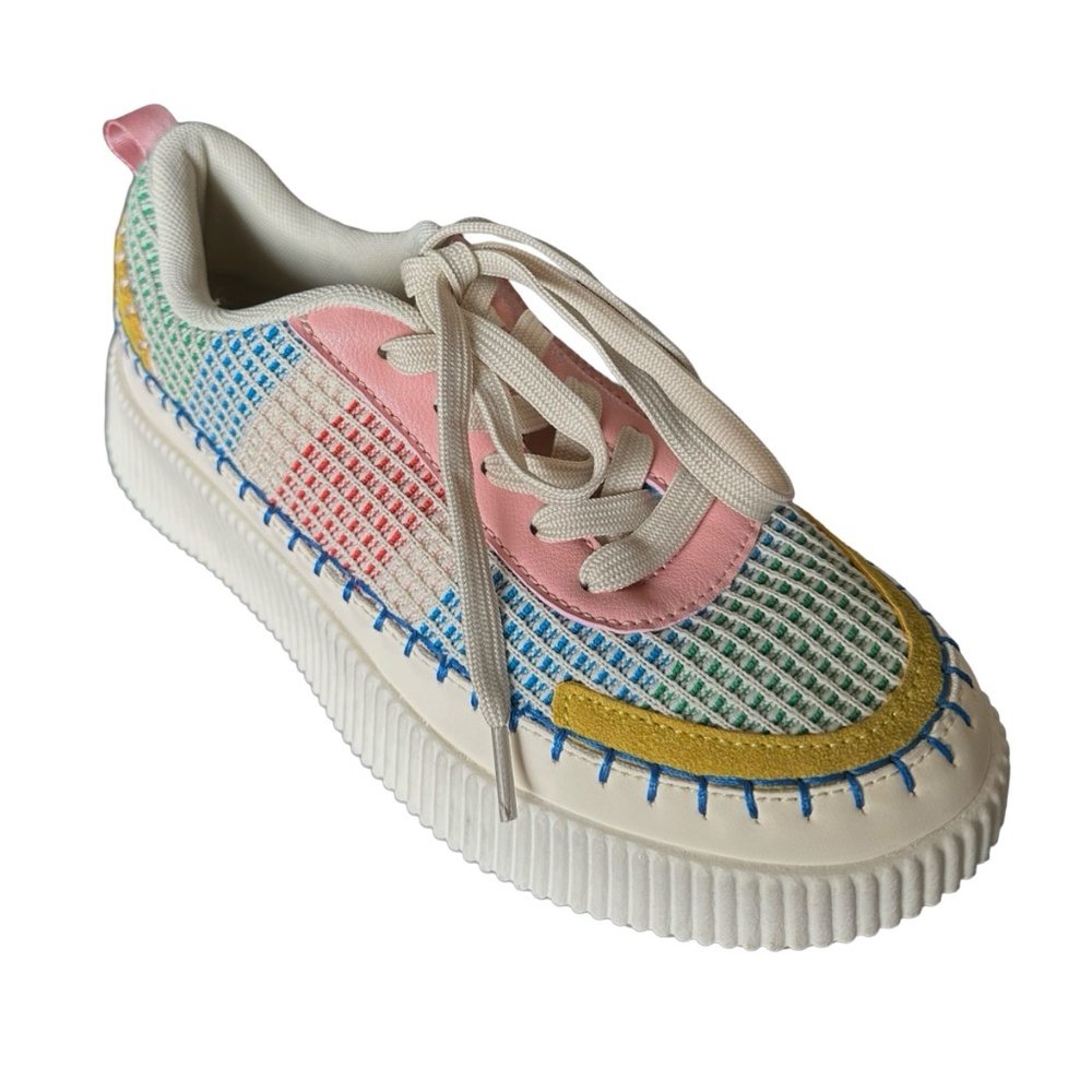 Catherine Malandrino Women’s Patchwork Platform S… - image 2